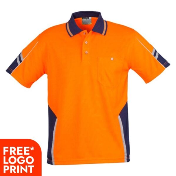 Mens Hi Vis Squad Short Sleeves Polo Thumbnail